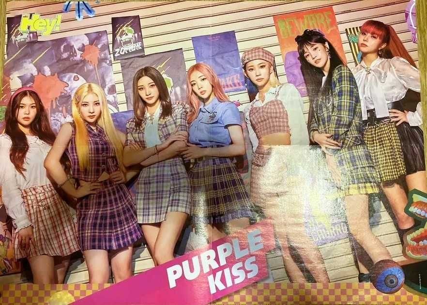 Плакаты,постеры  К-pop группы Purple Kiss,  Mamamoo,  Blackpink