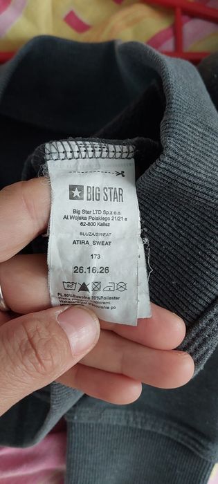 Bluza dresowa S szara big star do pracy robocza