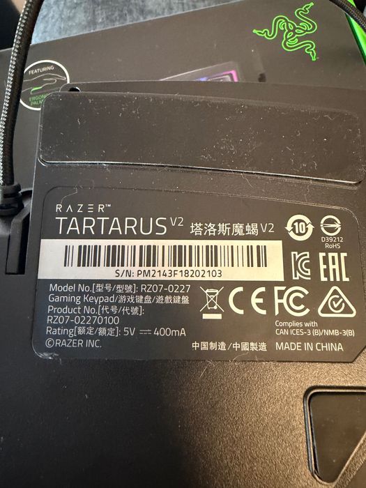Razer Tartarus V2 em Excelente Estado