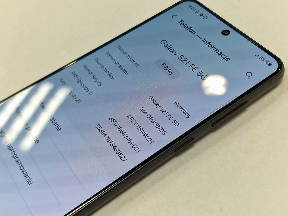 Samsung Galaxy S21 FE 5G/ 6GB/ 128GB/ Graphite/ Grade C + ładowarka