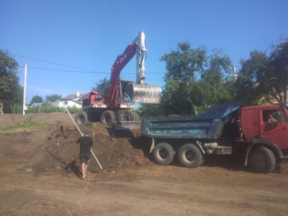 Копаем котловани планiровкi засипка фундамента i так далi