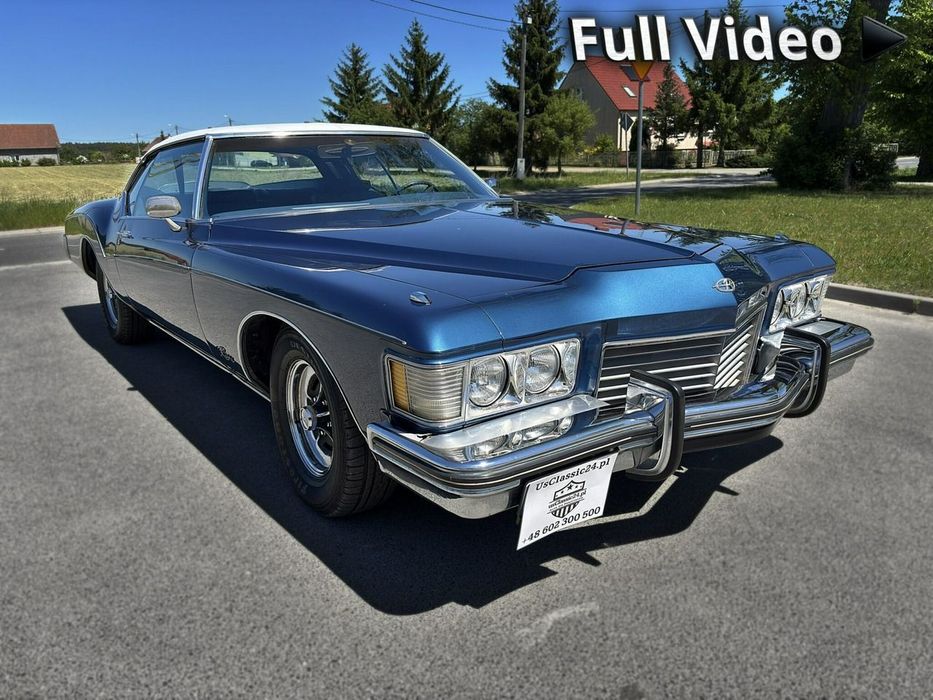 Buick Riviera Buick Riviera 1973 – V8 455, automat, granat / biały vinyl