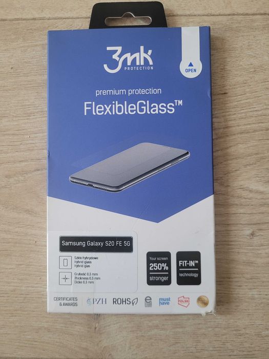Szkło hybrydowe FlexibleGlass 3mk do Samsunga Galaxy S20 FE 5G nowe