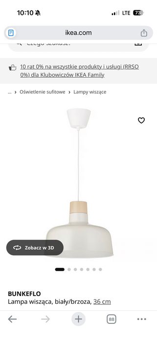 Lampa wisząca Ikea