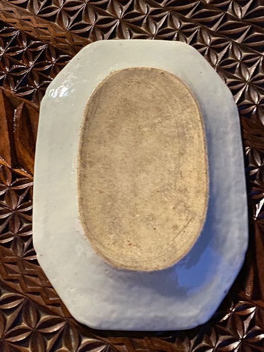 Travessa porcelana Chinesa séc XVIII Original 25 cm