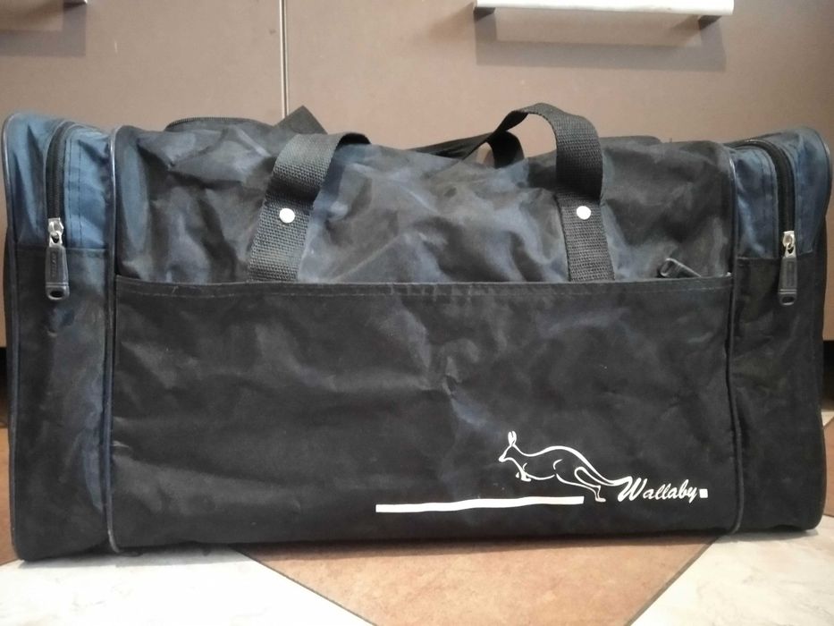 Wallaby сумка мужская спортивная,дорожная через плече,черная