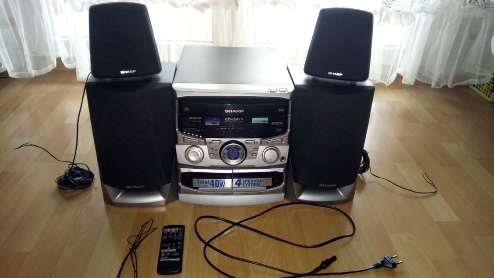 Wieża Sharp, Sony, Technics, Aiwa, Panasonic, JVC MX, Unitra, Diora