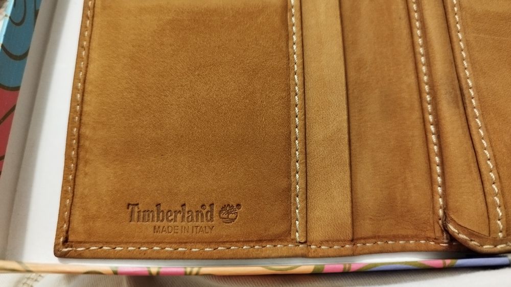 Porta moedas em pele, Timberland original