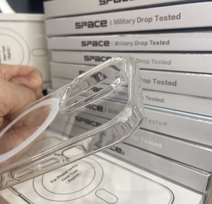 Чехол iPhone 13 14 15 Pro Max Прозрачный | Все модели. Чохол айфон прозорий Clear Case MagSafe протиударний