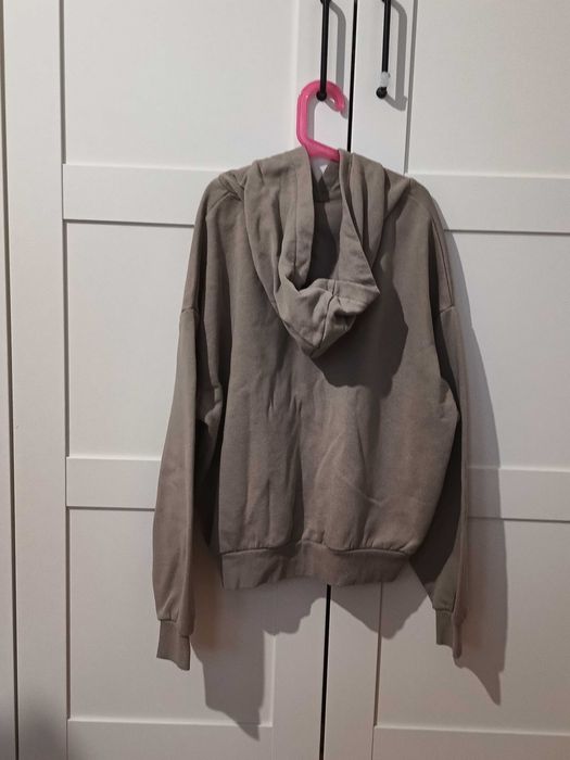 Beżowa, bluza z kapturem