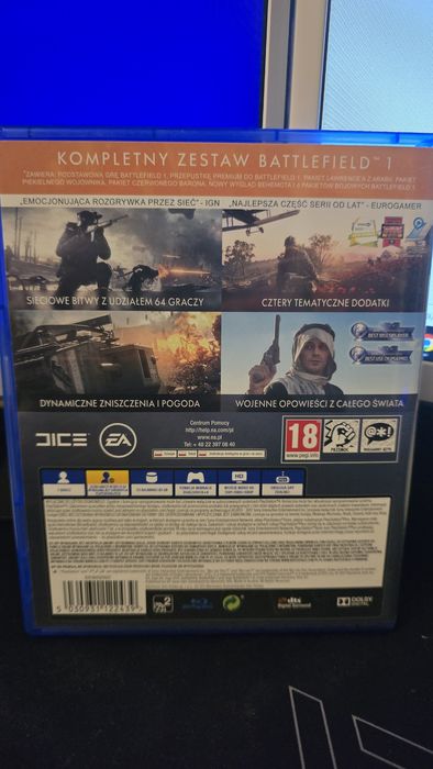 Battlefield 1 polska wersja ps4 dobry stan