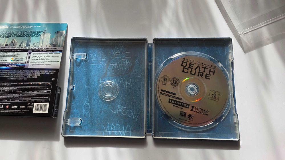 blu ray Maze runner 4k Death cure steelbook Więzień labiryntu