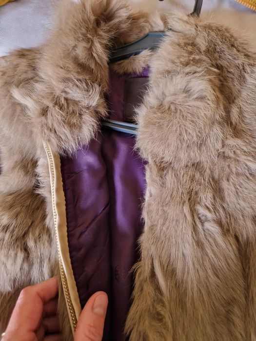 Colete de pele de coelho tratada  S