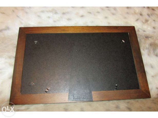 Moldura madeira para 3 fotografias