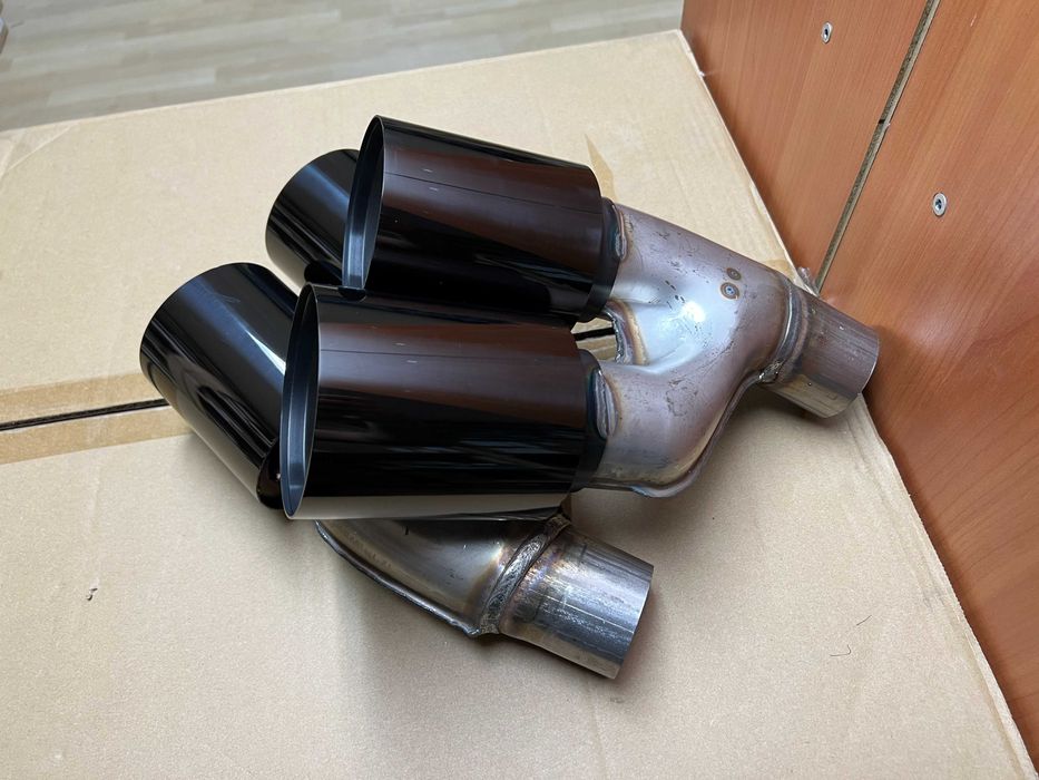 насадки на вихлоп Выхлоп bmw g30 m5 f90 black бмв м5 ф90 г30 540 550