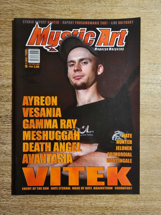 Mystic Art Nr 44 1/2008 - Vitek, Ayreon, Vesania, Gamma Ray
