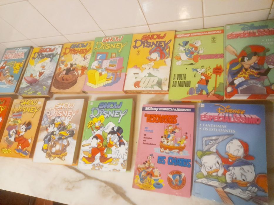 Conjunto de 15 Livros Banda Desenhada Disney Antigos