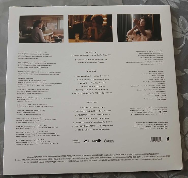 Vinil da Banda Sonora do Filme Priscilla