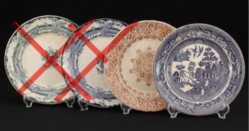 7 pratos faiança fabrica de Sacavém