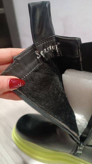 Czarne ocieplane kozaki 38 nowe