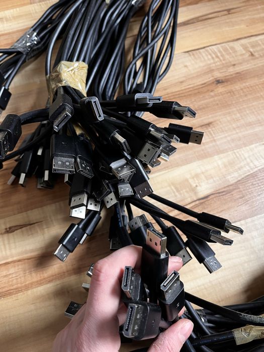 Zestaw kabli do biura duzo sztuk