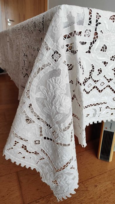 Toalha de linho antiga 2,20m x 1,60m