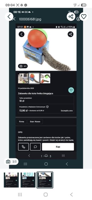 Zestaw zakupowy dla kota