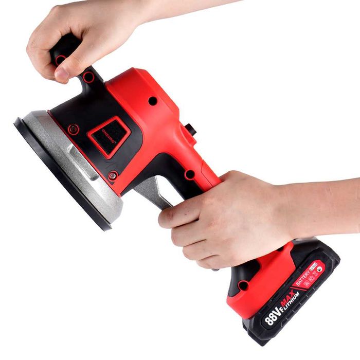 F849 máquina vibratória ventosa ajustável telhas azulejos 2 BATERIAS