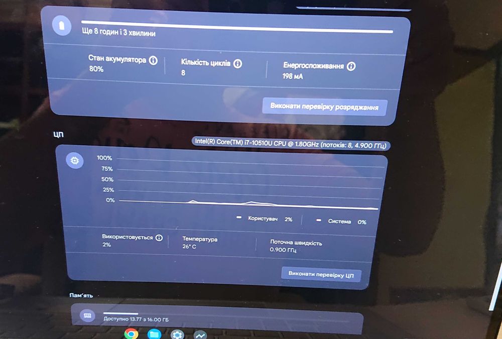 Хромбук-трансформер ASUS/14" IPS FHD/i7-10510/16Gb/бат. 6ч