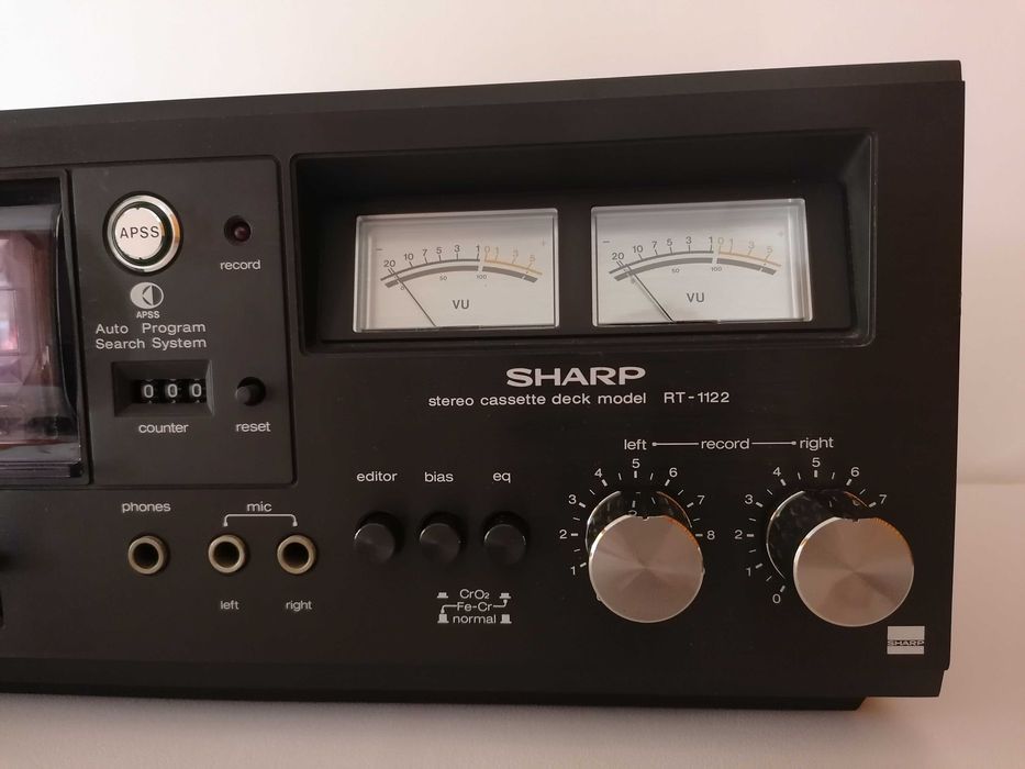 SHARP RT-1122 Deck Japoński Magnetofon Kasetowy Vintage 1978 Piękny