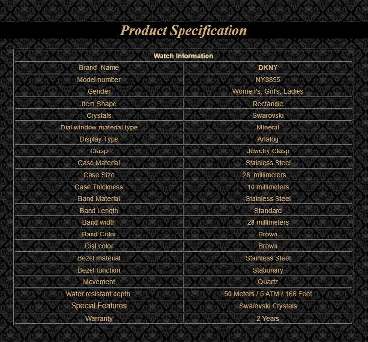 Relógio DKNY 3895 bracelete com cristais - NOVO