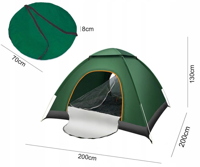 Automatyczny Namiot Turystyczny Kempingowy Pop Up 3-4 Osobowy