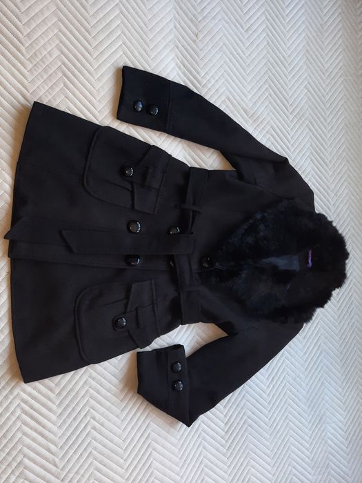 Płaszcz czarny damski rozmiar L