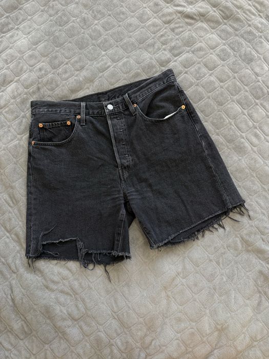 Шорти джинсові графітові Levi’s 501 жіночі