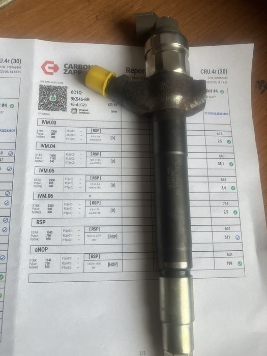 Wtryski wtrysk Ford Transit 2.4 TDCI 140 km