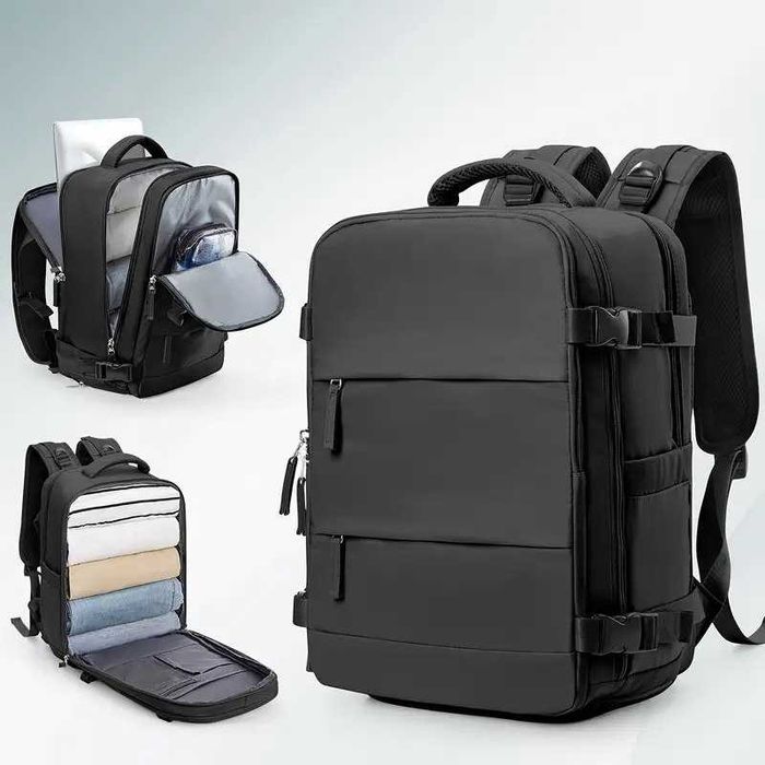 Mochilas multifuncionais, de viagem, vários compartimentos. Novas.