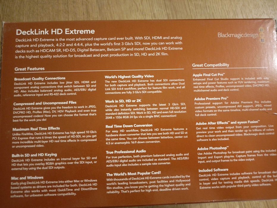 DeckLink HD Extreme 3 karta przechwytująca