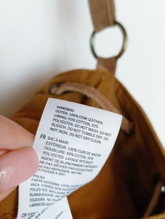 ALDO сумка натуральна замша колір camel