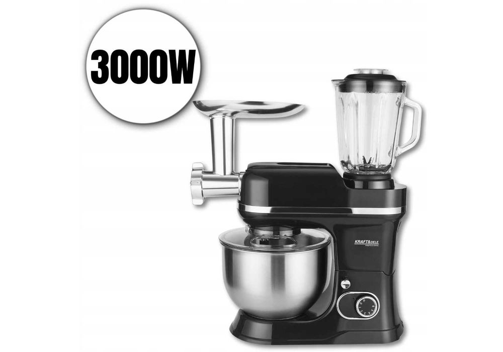 NOWY Robot Planetarny Kuchenny Mikser Z Misą Maszynka Do Mięsa 3000W