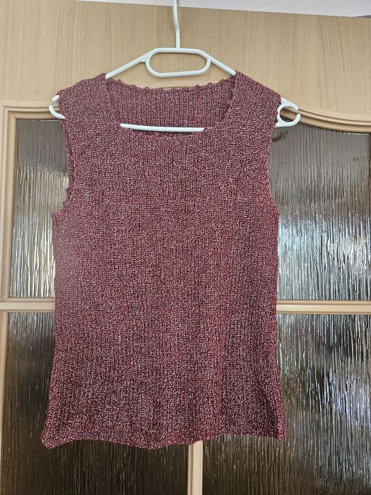 Kamizelka burgundowa