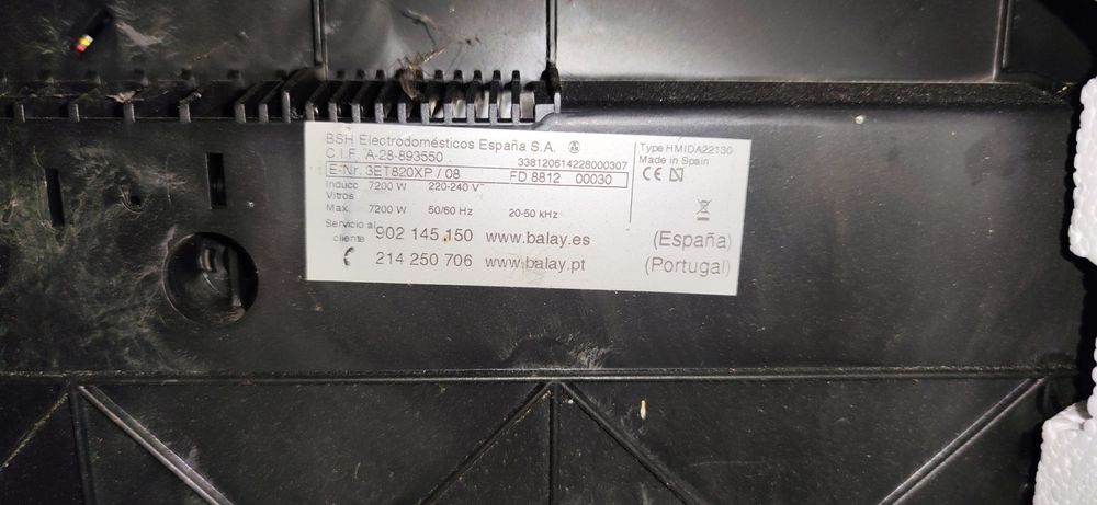 Placa de Indução Balay