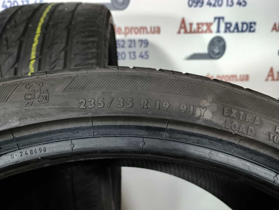 2 шт. 235/35 R19 Viking ProTech літні шини бу, 2022 рік