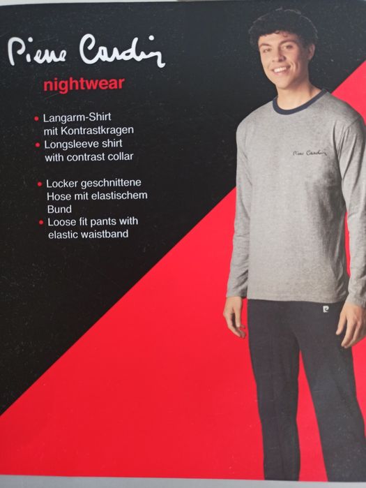 Nowa Piżama męska  Pierre Carden rozm. M