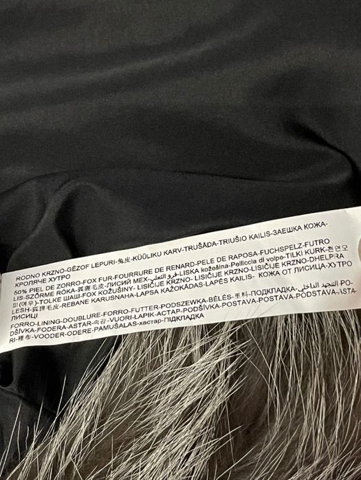 Casaco Novo em pele genuína de raposa e coelho