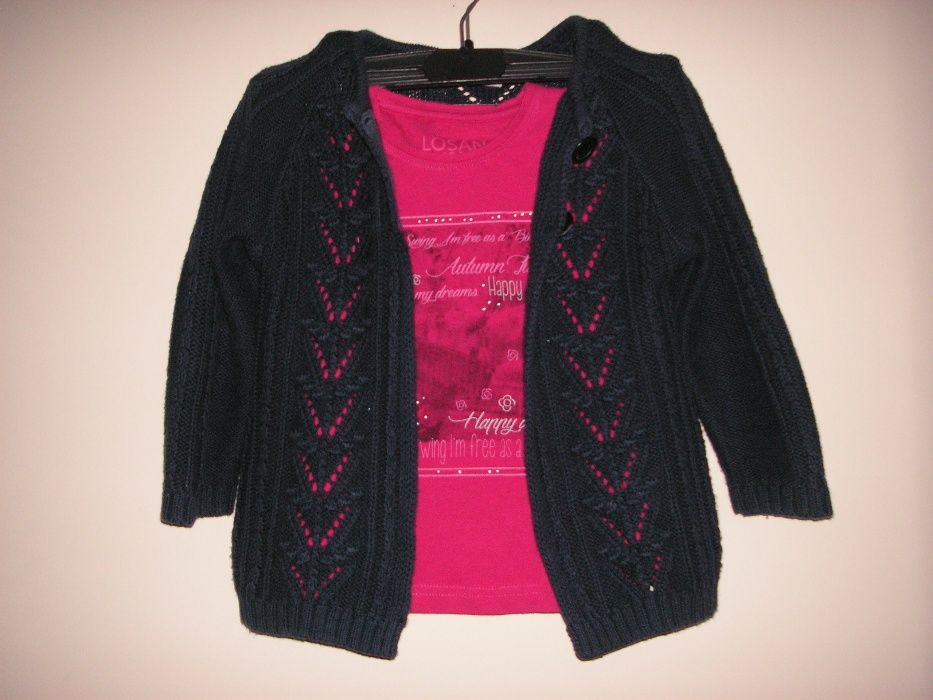 Casaco Malha Zippy e Sweat Losan T2/3