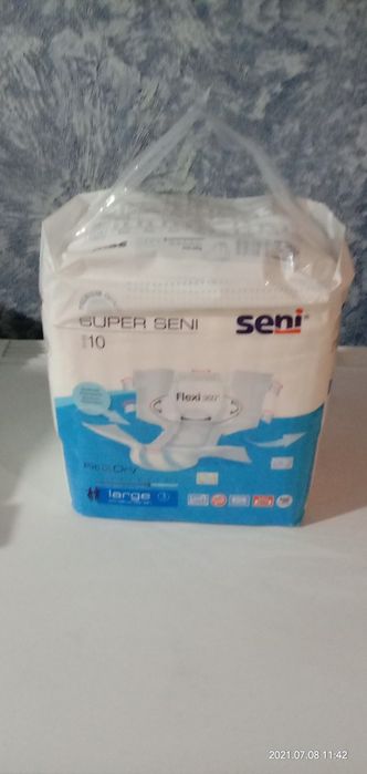 Дышащие подгузники для взрослых Super Seni в размере large 3