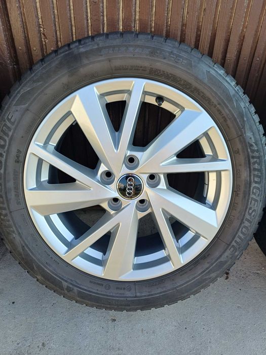 Koła zimowe Audi 17 7J ET45 215/55 R17 5x112 Bridgestone