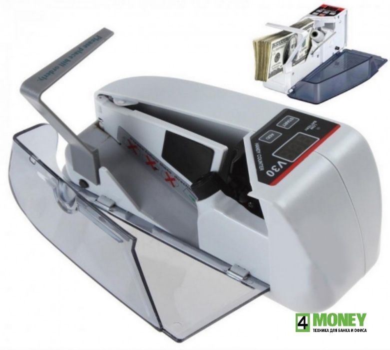 Счетчик ручной ПОРТАТИВНЫЙ Счетная Машинка банкнот, купюр BCASH V30-01
