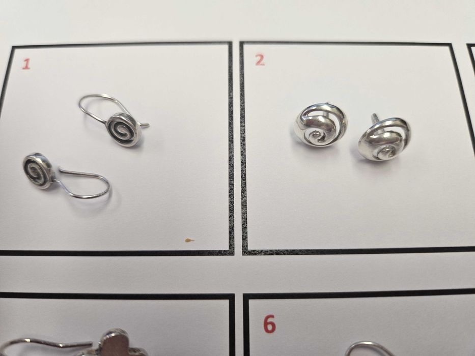 Vários Brinco em prata de lei