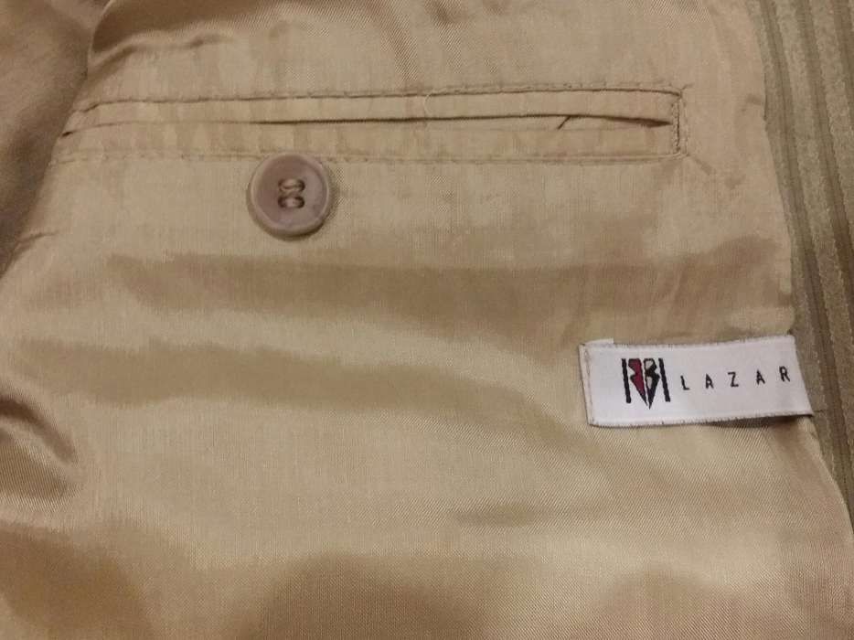 Garnitur weselny z kamizelka marynarka spodnie Lazar ecru 176/48